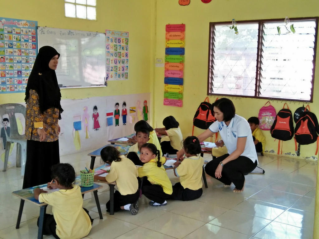 การนิเทศติดตามและประเมินผลการสอนของ “โครงการพัฒนาศักยภาพโรงเรียนในพระราชดำริและโรงเรียนขาดแคลนในเขตพื้นที่การศึกษา 4 จังหวัดภาคใต้”