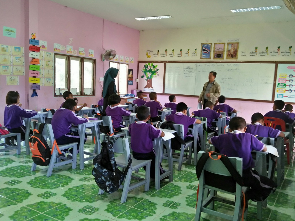 การนิเทศติดตามและประเมินผลการสอนของ “โครงการพัฒนาศักยภาพโรงเรียนในพระราชดำริและโรงเรียนขาดแคลนในเขตพื้นที่การศึกษา 4 จังหวัดภาคใต้”