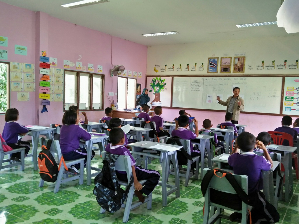 การนิเทศติดตามและประเมินผลการสอนของ “โครงการพัฒนาศักยภาพโรงเรียนในพระราชดำริและโรงเรียนขาดแคลนในเขตพื้นที่การศึกษา 4 จังหวัดภาคใต้”