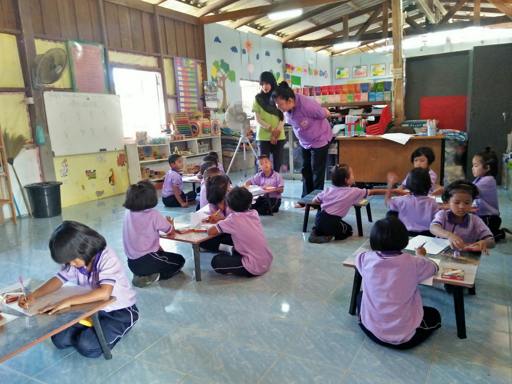 การนิเทศติดตามและประเมินผลการสอนของ “โครงการพัฒนาศักยภาพโรงเรียนในพระราชดำริและโรงเรียนขาดแคลนในเขตพื้นที่การศึกษา 4 จังหวัดภาคใต้”
