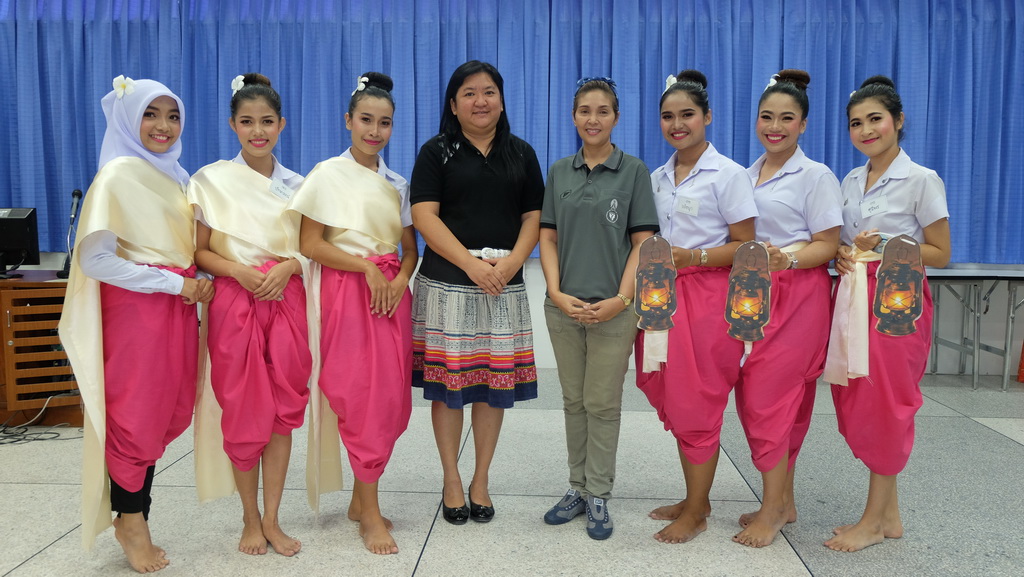กิจกรรมการสอบรำนาฏศิลป์ ในรายวิชา 0332322 ดนตรีและนาฏศิลป์สำหรับครูปฐมวัย