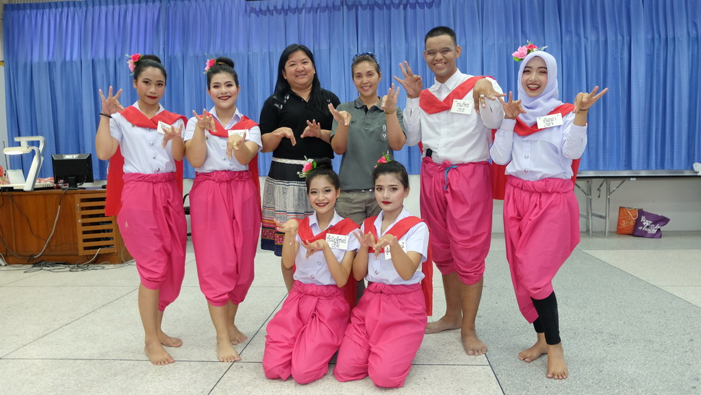 กิจกรรมการสอบรำนาฏศิลป์ ในรายวิชา 0332322 ดนตรีและนาฏศิลป์สำหรับครูปฐมวัย
