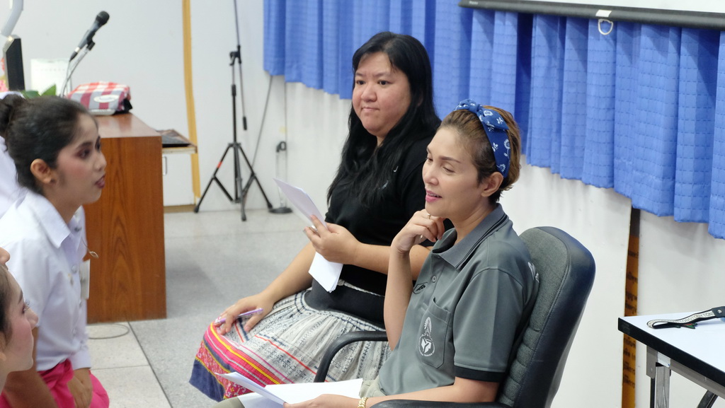 กิจกรรมการสอบรำนาฏศิลป์ ในรายวิชา 0332322 ดนตรีและนาฏศิลป์สำหรับครูปฐมวัย