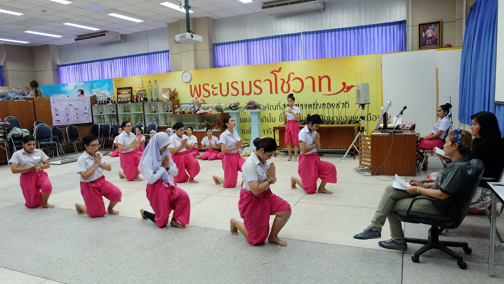 กิจกรรมการสอบรำนาฏศิลป์ ในรายวิชา 0332322 ดนตรีและนาฏศิลป์สำหรับครูปฐมวัย
